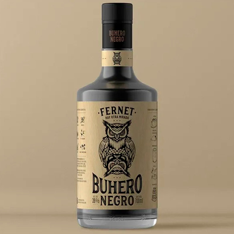 Aperitivo Fernet Buhero Negro Botella 700ml Pack X 6u
