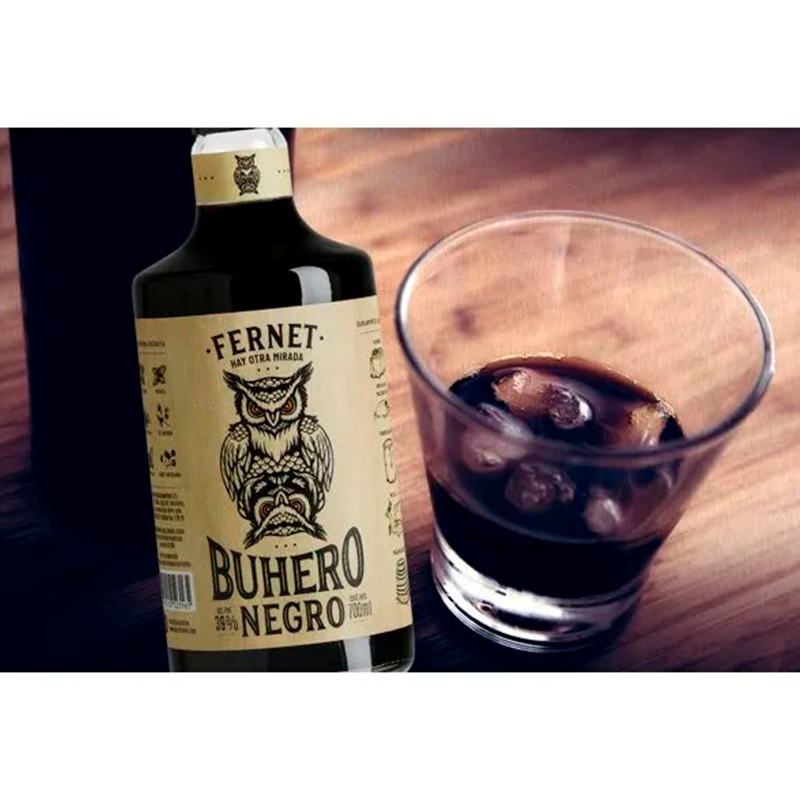 Aperitivo Fernet Buhero Negro Botella 700ml Pack X 6u