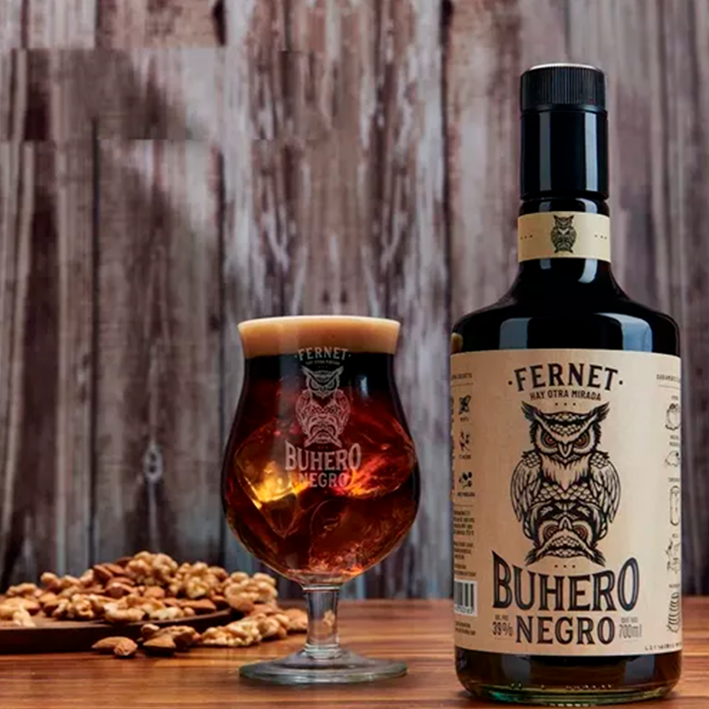 Aperitivo Fernet Buhero Negro Botella 700ml Pack X 6u