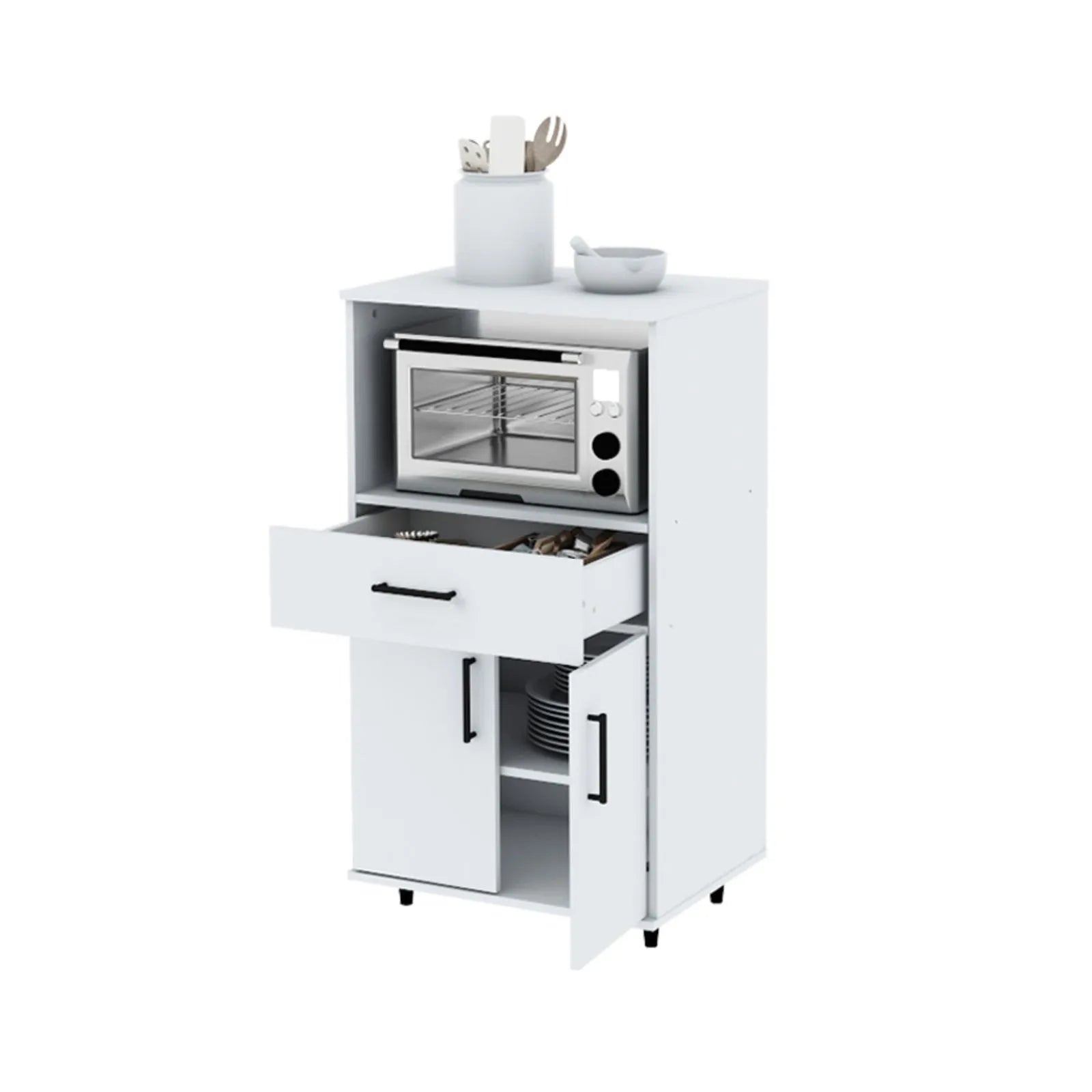 Rack para microondas Centro Estant G11BL blanco