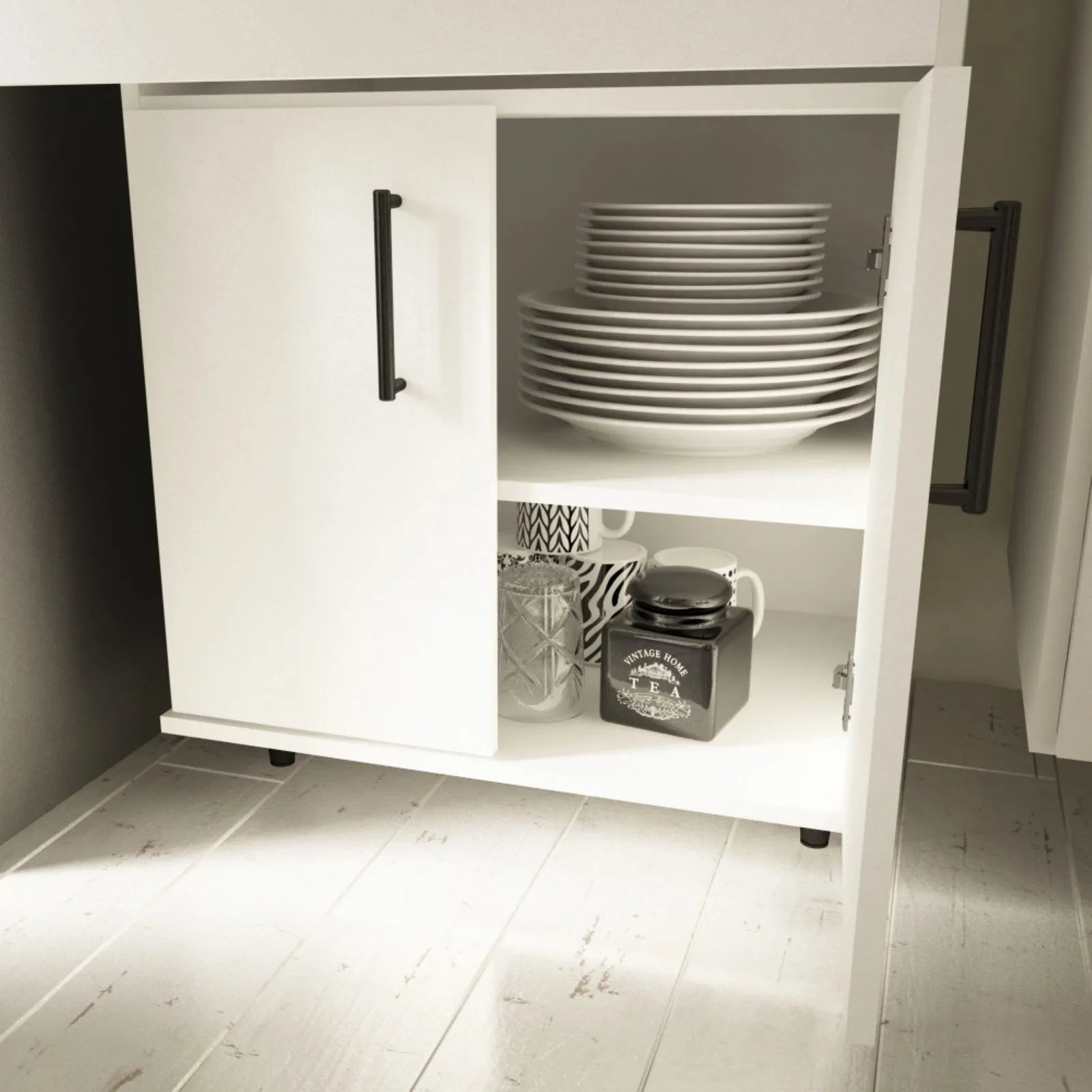Rack para microondas Centro Estant G11BL blanco