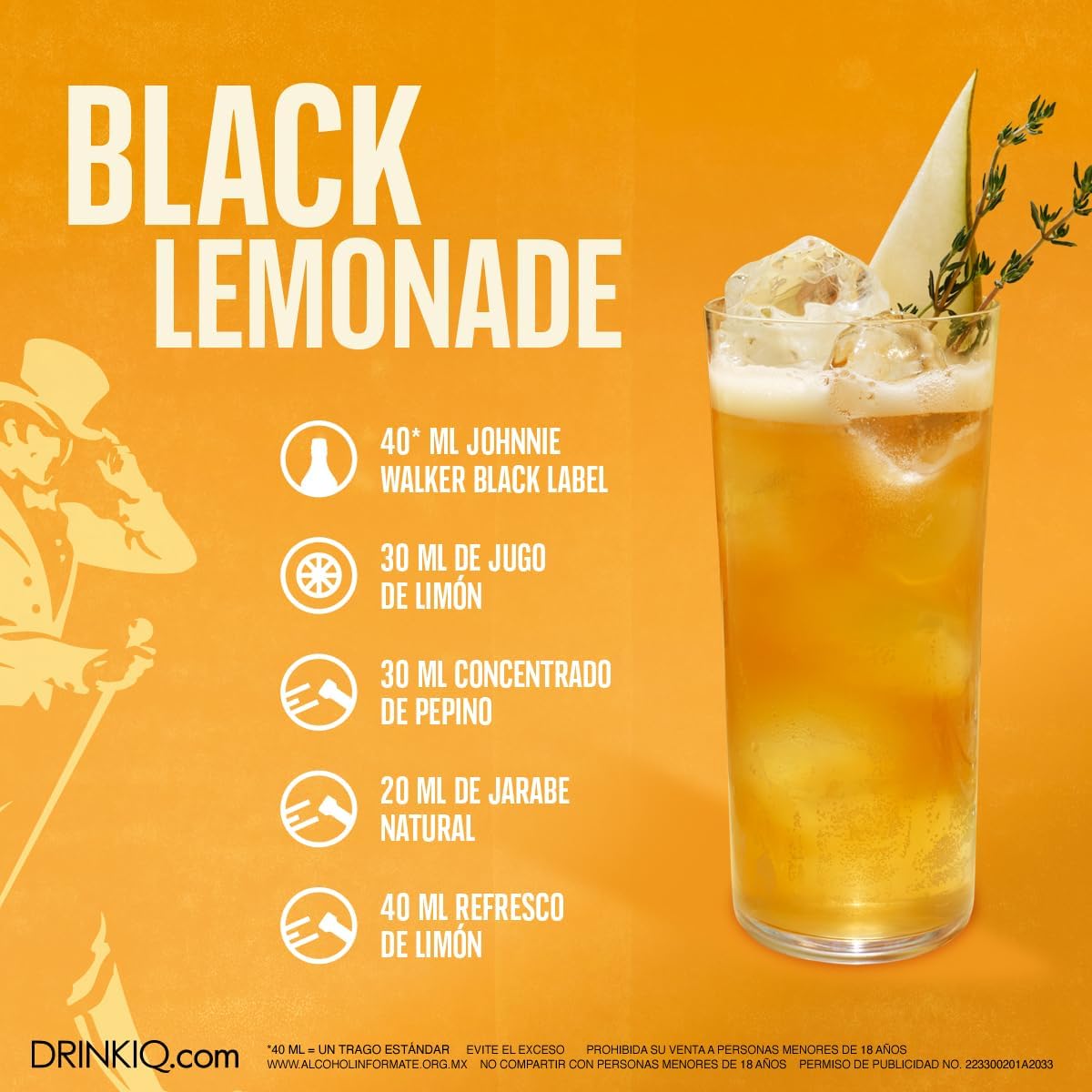 Whisky Johnnie Walker importado black label 1 l