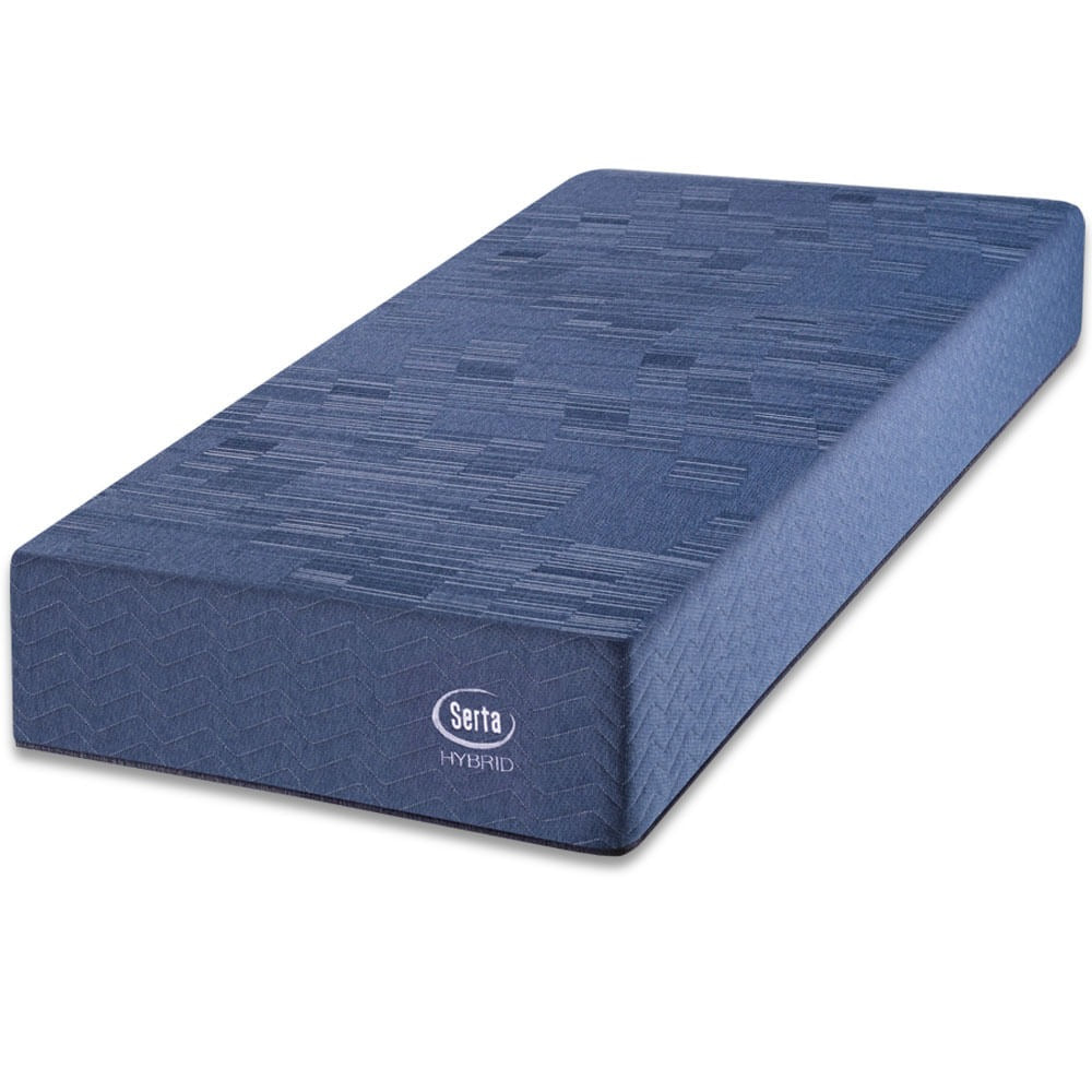 Colchón de resortes compactado de 1 plaza Serta Box Hybrid 90x190