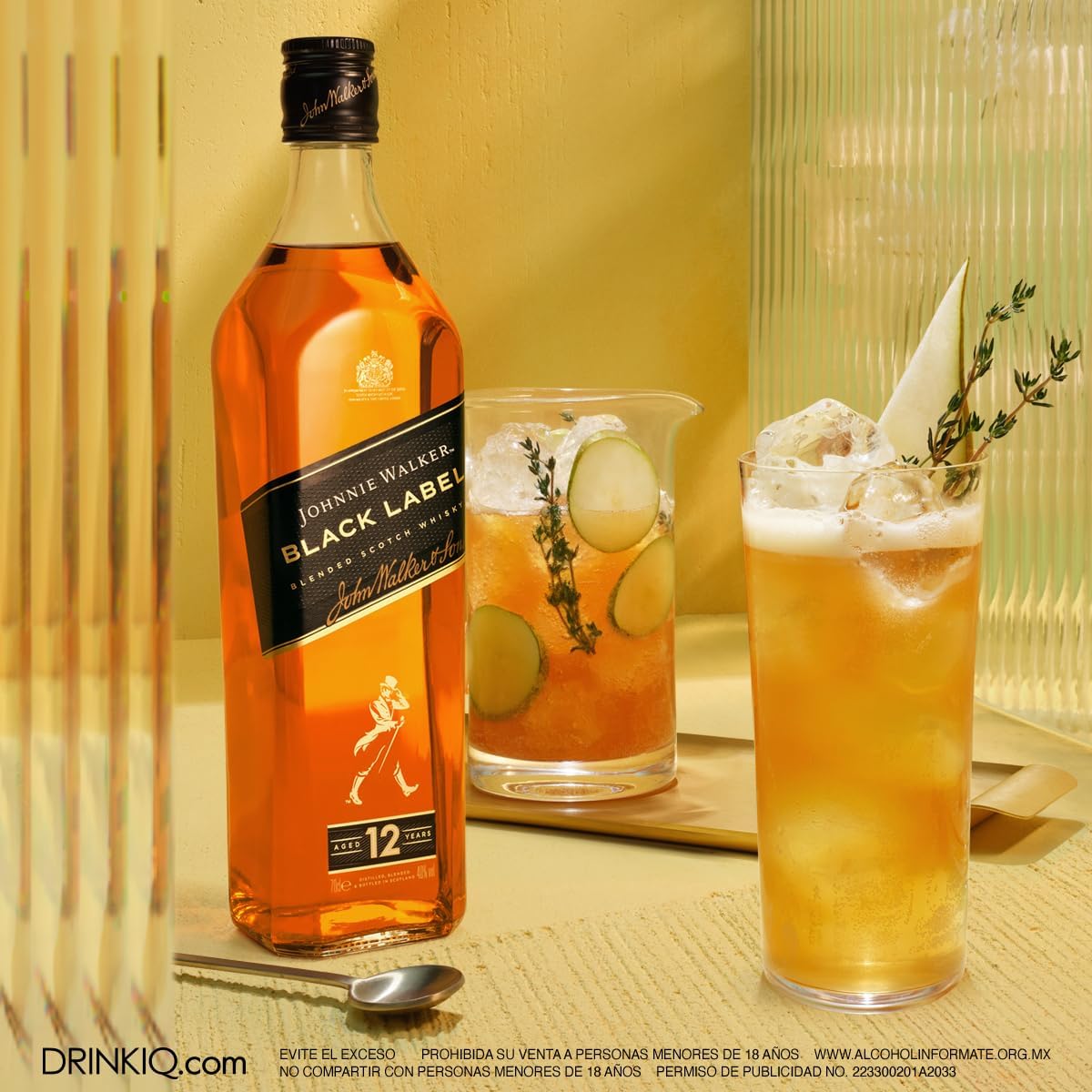 Whisky Johnnie Walker importado black label 1 l