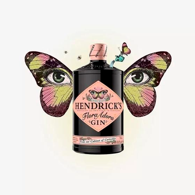 Gin Hendricks flora adora en botella 700 ml