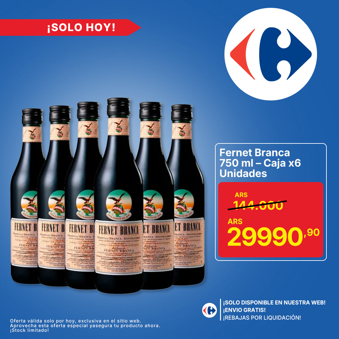 Fernet Branca 750 ml – Caja x6 Unidades