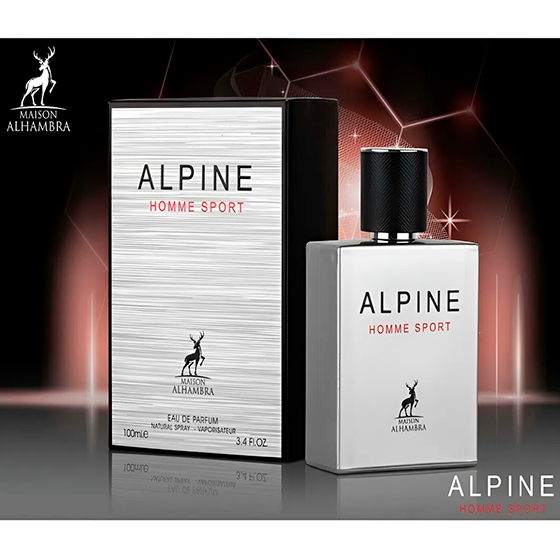 Alpine Homme Sport Maison Alhambra Eau de Parfum Perfume Árabe para Hombre 100ml 100ml