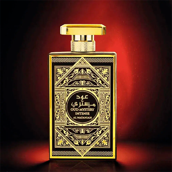 Perfume árabe intenso Oud Mystery Al Wataniah para hombre, 100 ml