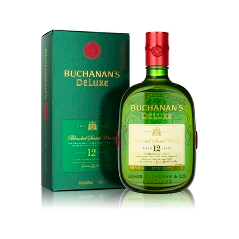 Whisky Buchanans blended scotch 12 años en botella 750 cc