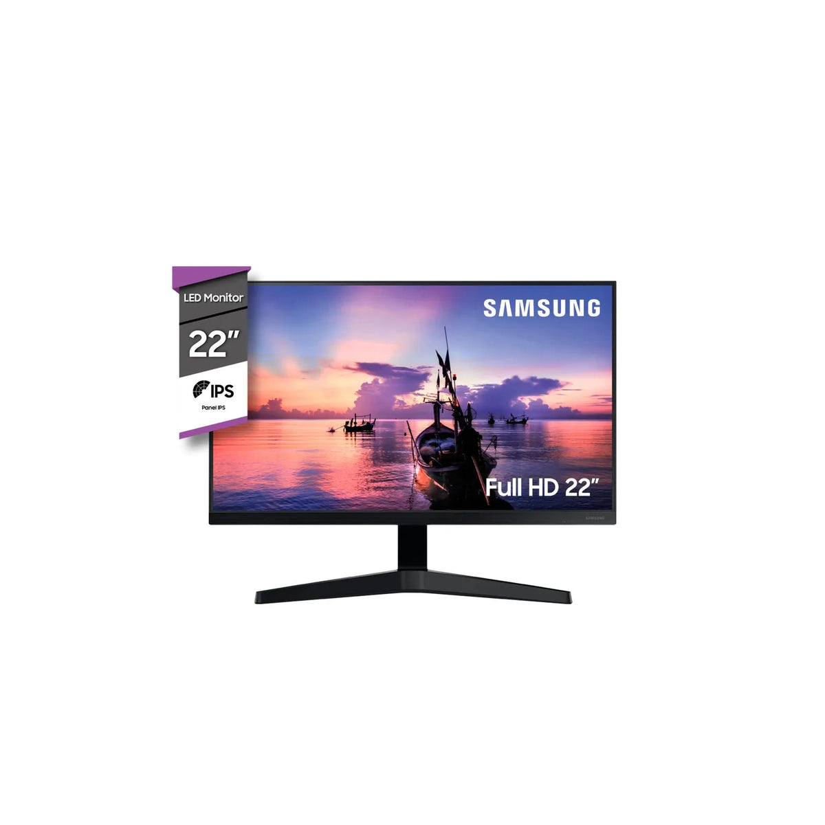 Monitor led Samsung 22" FHD VGA HDMI LF22T350FHLCZB negro