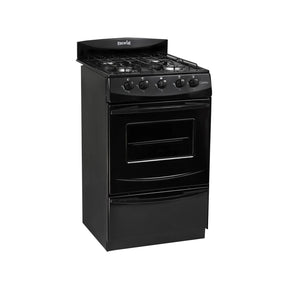 Cocina Escorial Candor 51 cm gas envasado negra