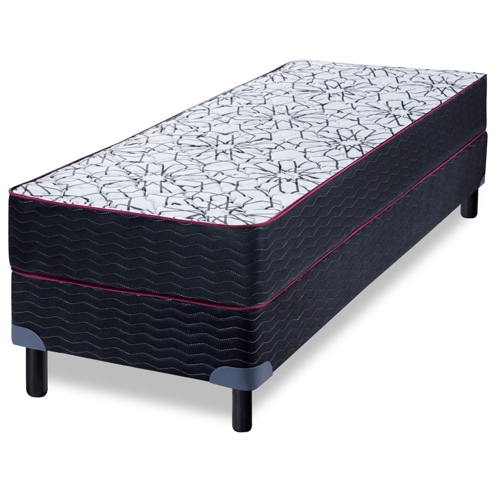 Sommier y Colchón de Resortes de 1 1/2 plazas Zafiro Iridio 100x190