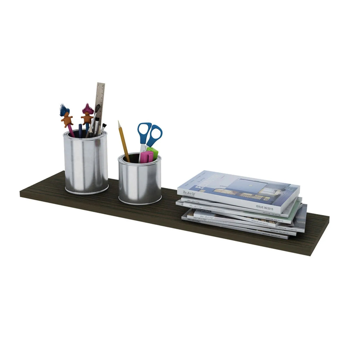 Estante slim Centro Estant 80 x 20 cm. wengué