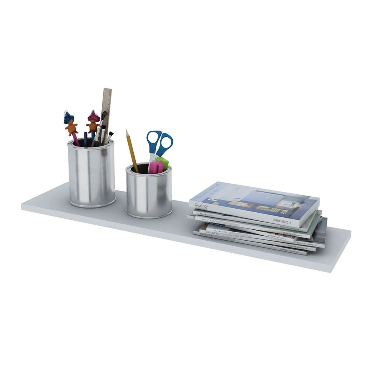 Estante slim Centro Estant 80 x 20 cm. blanco