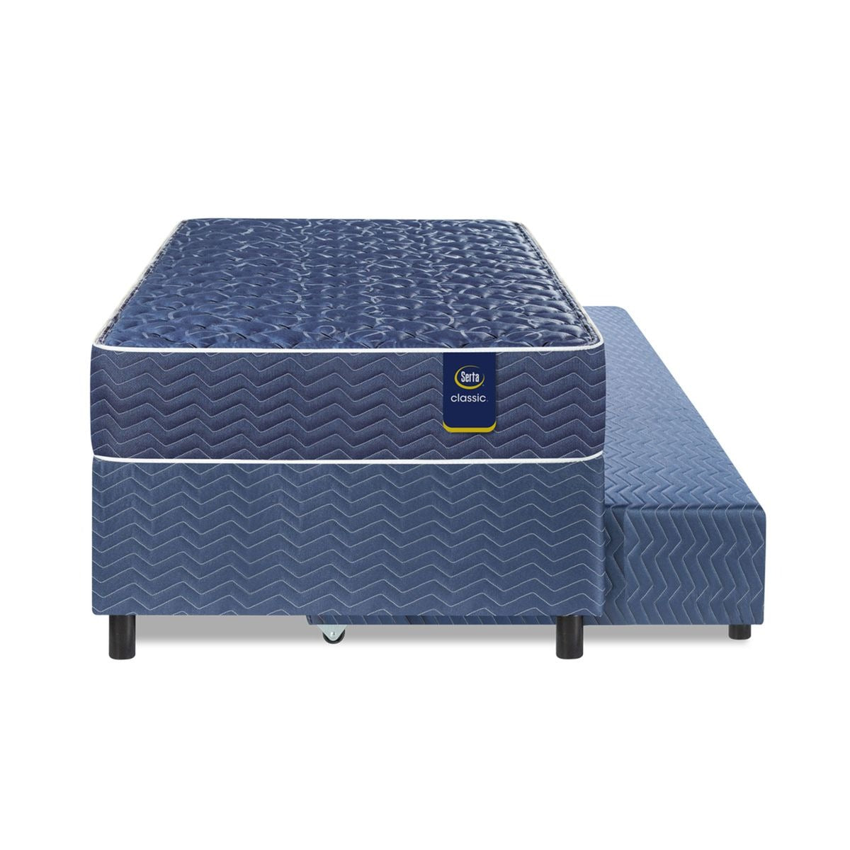 Conjunto Bicama Serta Classic + Colchón de resortes Owen de 1 plaza 90x190 cm