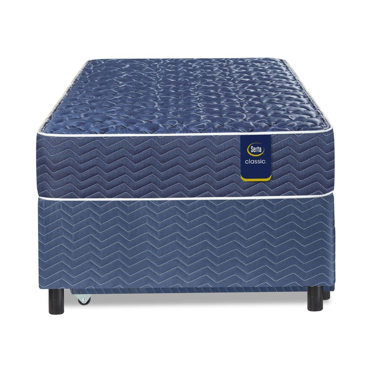 Conjunto Bicama Serta Classic + Colchón de resortes Owen de 1 plaza 90x190 cm