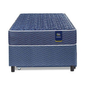 Conjunto Bicama Serta Classic + Colchón de resortes Owen de 1 plaza 90x190 cm