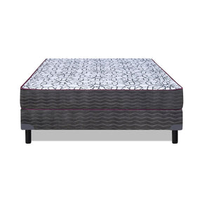 Conjunto Sommier y Colchón de resortes Zafiro Iridio de 2 plazas 140x190 cm