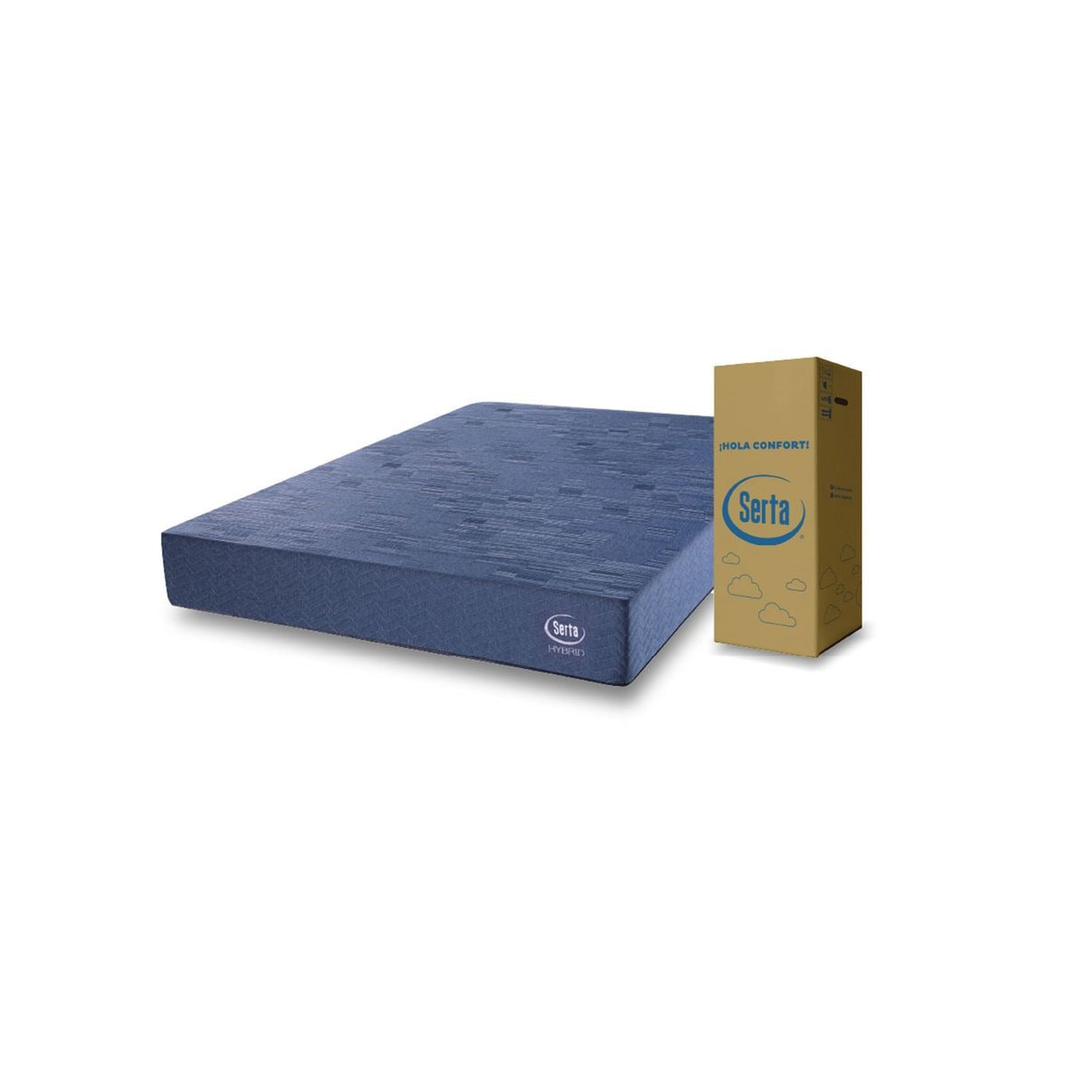 Colchón de espuma Serta Box Hybrid de 2 plazas 140x190 cm