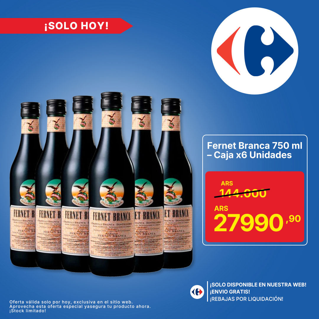 Fernet Branca 750 ml – Caja x6 Unidades