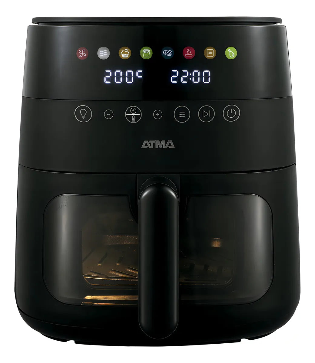 Freidora De Aire Atma Fr246abp 1750w 6 Litros Control Táctil Color Negro
