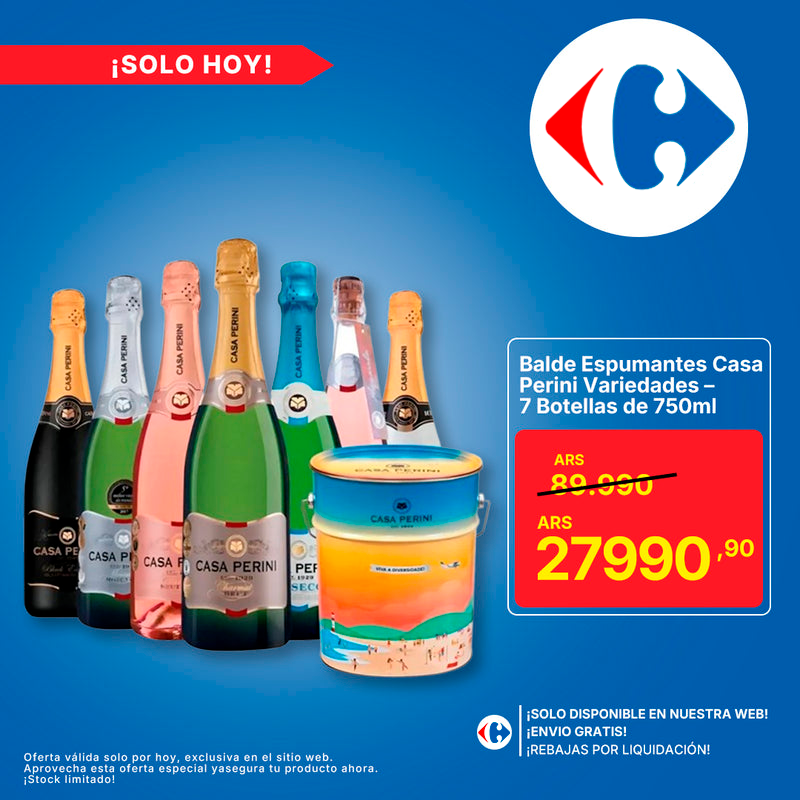 Balde Espumantes Casa Perini Variedades – 7 Botellas de 750ml